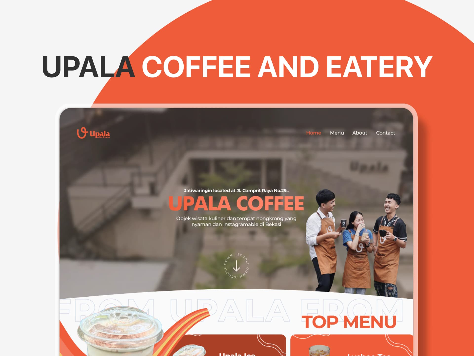 Upala Company Profile & CRM Website screenshot 1