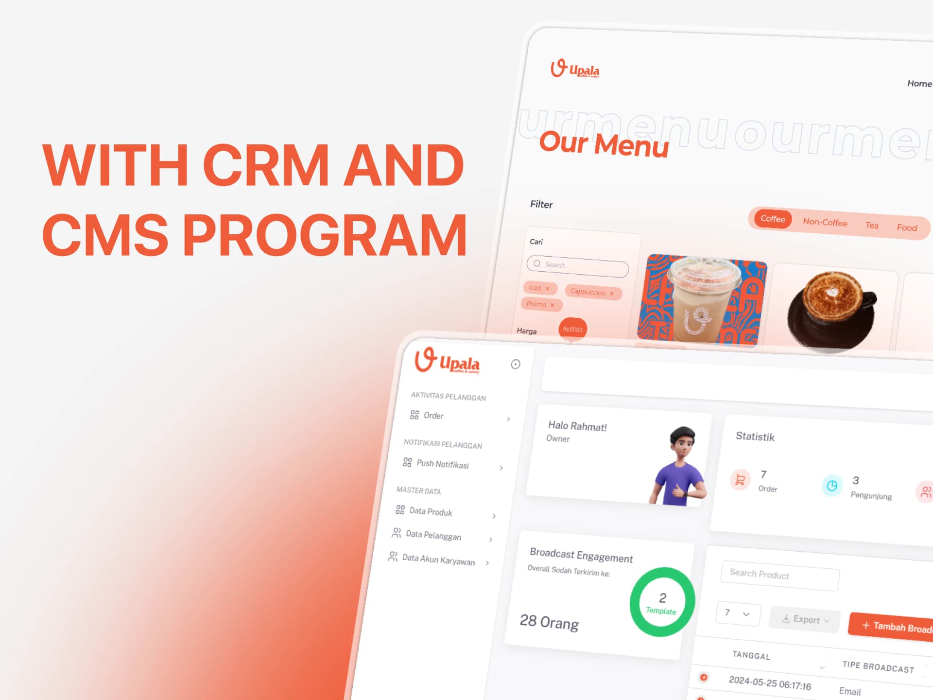 Upala Company Profile & CRM Website screenshot 2
